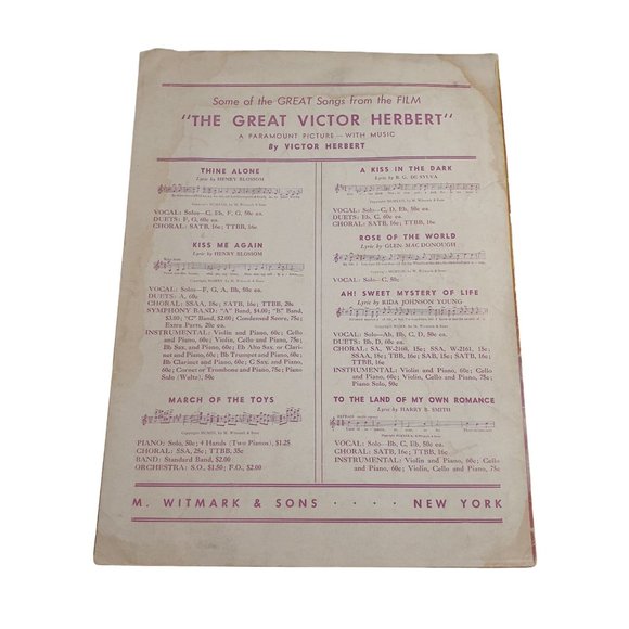 Vintage Sheet Music Indian Summer 1939 Piano Voice Guitar Easy Listening - Picture 2 of 4